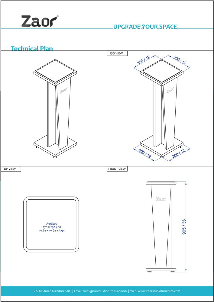 Miza Stand V36 - Black (Paire)