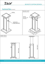 Zaor Monitor Stand - Cherry Black – Image 3 of 6