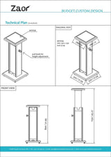 Zaor Monitor Stand - Black Grey – Image 4 of 4