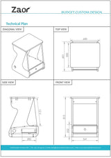 Zaor Miza Rack 12 MKII - Black Oak – Image 6 of 6