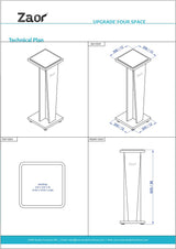 Zaor Miza Stand V36 - Black  (Paire) – Image 10 of 10