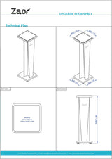 Zaor Miza Stand V42 - Black (Paire) – Image 10 of 10