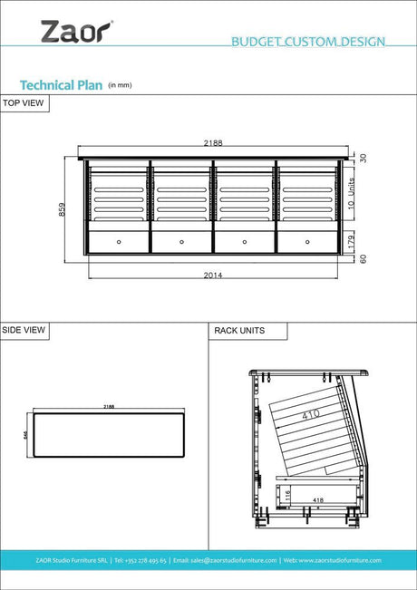 Zaor Rackspace Four - Black – Image 8 of 8